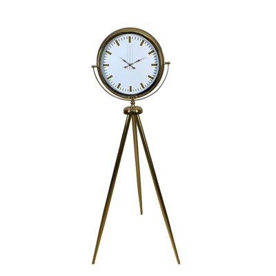 Modern Gold Tripod Ayaklı Saat