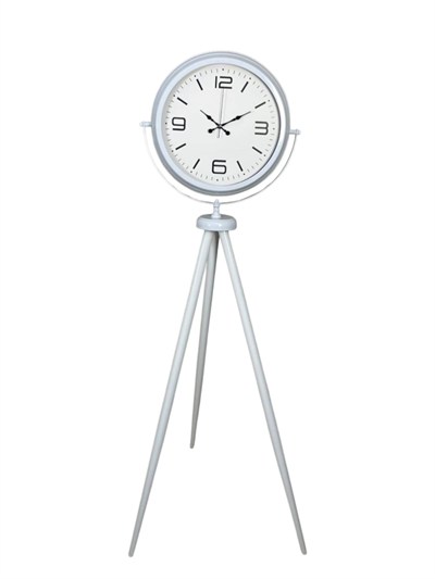 Modern Line Beyaz Tripod Ayaklı Saat