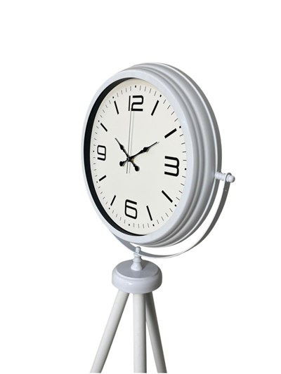 Modern Line Beyaz Tripod Ayaklı Saat