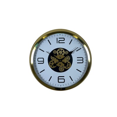 Modern Prestige Gold 60 Cm Çarklı Duvar Saati