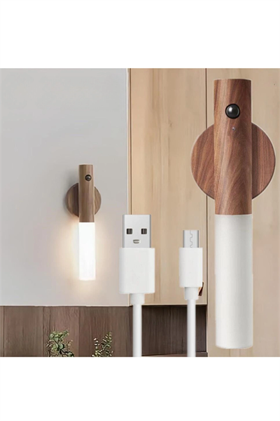 Modern Sensörlü USB Şarjlı Mıknatıslı Duvar Aplik Masa Lambası Gün Işığı