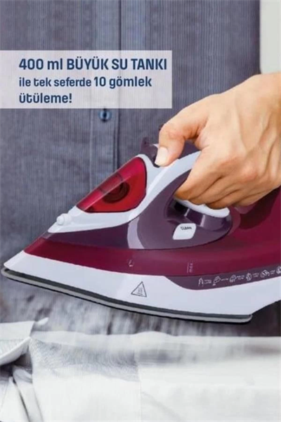 Modern Tasarım 2200W Dayanıklı Buharlı Seramik Kaplama Ütü