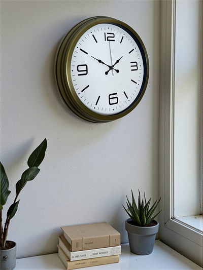 Modern Tasarım Eskitme 40 Cm Metal Duvar Saati