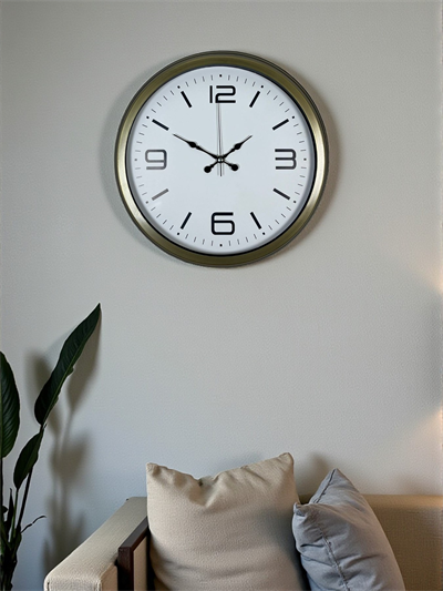 Modern Tasarım Eskitme 40 Cm Metal Duvar Saati