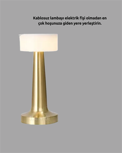 Modern USBli Kablosuz Masa Lambası – Minimalist Tasarım, 3 Farklı Parlaklık Yeni Nesil