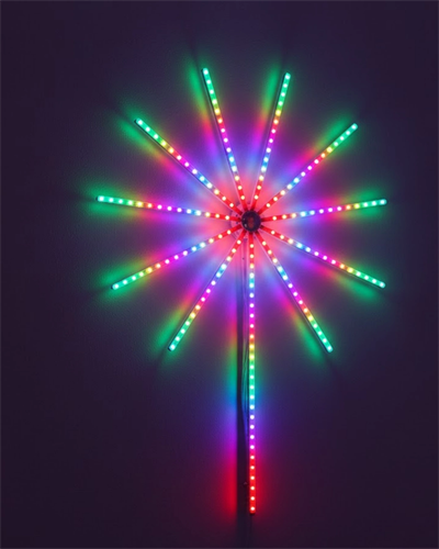Modüler RGB LED Duvar Işığı Havai Fişek Efektli Uzaktan Kumandalı