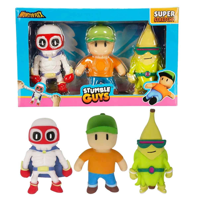 Monster Flex Stumble Guys 3’lü Stretch Figür Seti