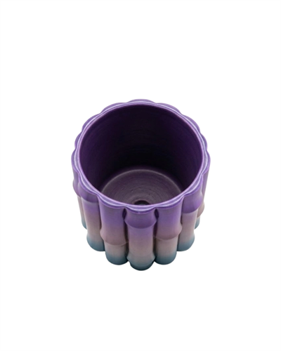 Mor Gri Dekoratif Vazo Modern Tasarım Salon Ofis Masa Üstü Aksesuar