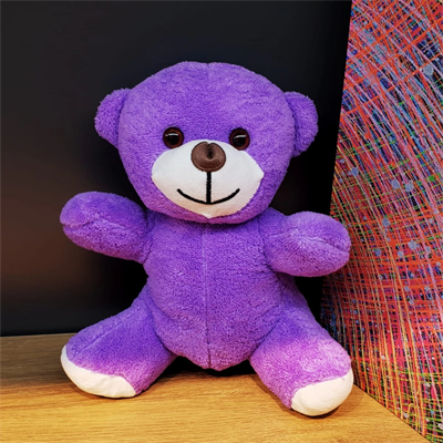 Mor Peluş Oyuncak Ayıcık