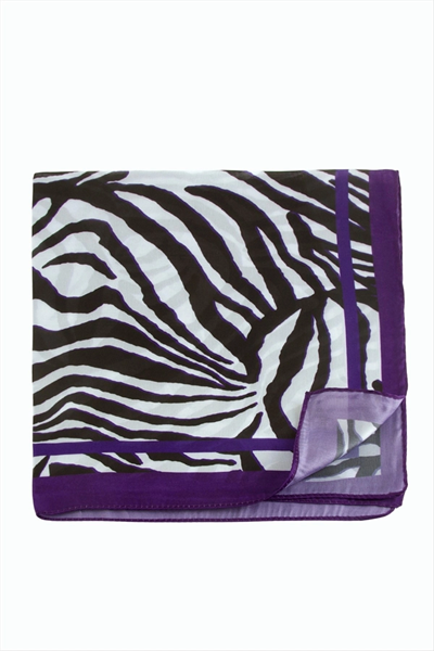 Mor Renkli Zr Şifon Fular 50*50 cm