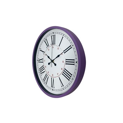 Mor Roma Rakamlı 36 Cm Duvar Saati