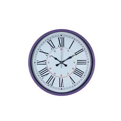 Mor Roma Rakamlı 36 Cm Duvar Saati