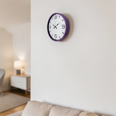 Mor Standart 36 Cm Duvar Saati