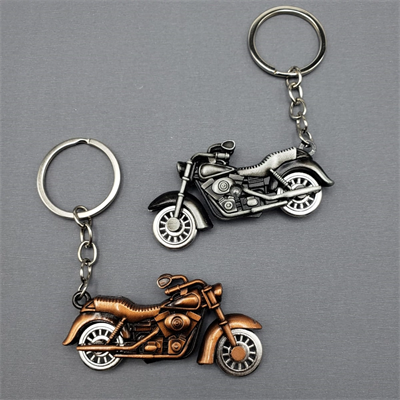 Motor Tasarımlı Metal Anahtarlık - Klasik Motosiklet Modeli