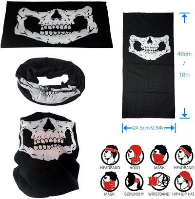 Motorcu Boyunluk Baf Buff Bandana 25x48 Cm Model 7