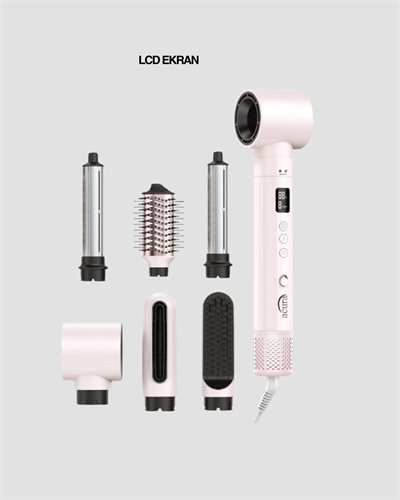 Motorlu LCD Ekranlı Saç Şekillendirme Seti