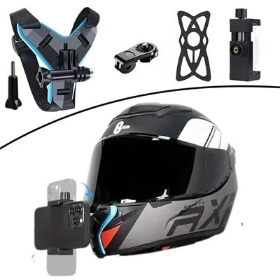 Motorsiklet Kask Önü Takılan Telefon Tutucu Aksiyon Kamerası Takılabilen Aparat Bx40