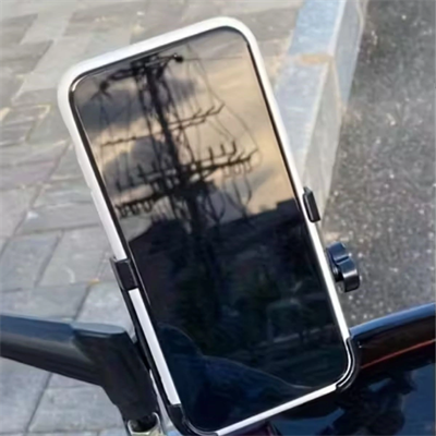 Motosiklet Gidon Telefon Tutucu–360° Döner, Kaymaz Sabitleme Sistemli, Sarsıntı Önleyici Telefon Tutucu Aparat Bx40