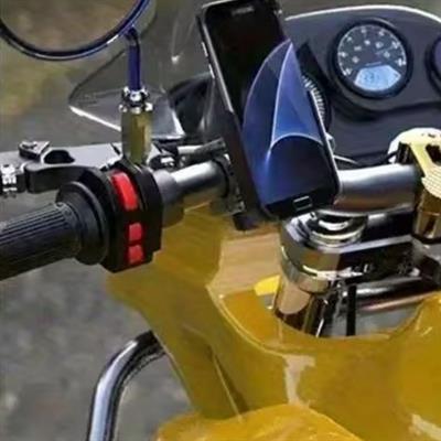 Motosiklet Gidon Telefon Tutucu–360° Döner, Kaymaz Sabitleme Sistemli, Sarsıntı Önleyici Telefon Tutucu Aparat (3936)