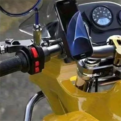 Motosiklet Gidon Telefon Tutucu–360° Döner, Kaymaz Sabitleme Sistemli, Sarsıntı Önleyici Telefon Tutucu Aparat