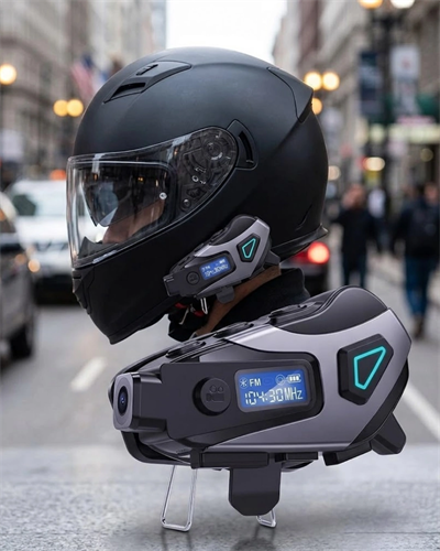 Motosiklet Kask Bluetooth Kulaklık Uzun Pil Ömrü Kamera ve Sesli Komut Destekli