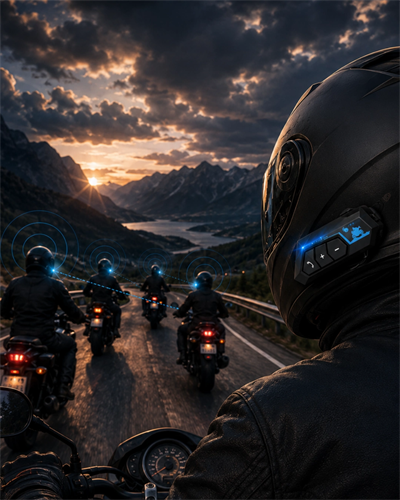 Motosiklet Kaskı İçin Bluetooth Kulaklık Hands Free Çağrı Özellikli