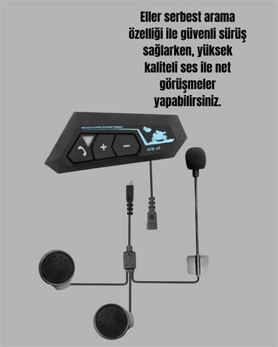 Motosiklet Sürüşleri İçin BT22 Kask Bluetooth Kulaklık Mikrofonlu Yeni Nesil
