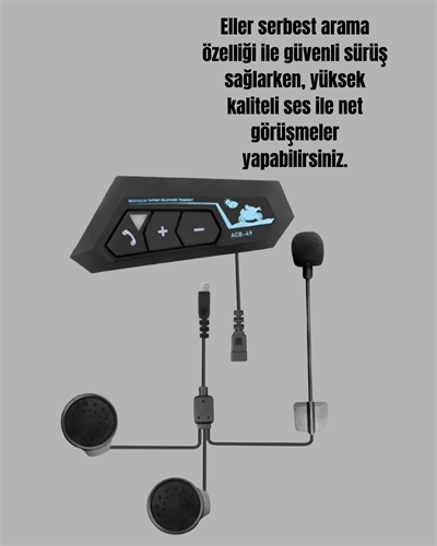 Motosiklet Sürüşleri İçin BT22 Kask Bluetooth Kulaklık Mikrofonlu