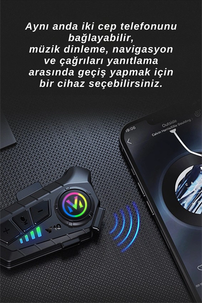 Motosiklet kask kulaklık Bluetooth 5.3 destekli intercom 2 yıl garantili Süresi Kategorisi