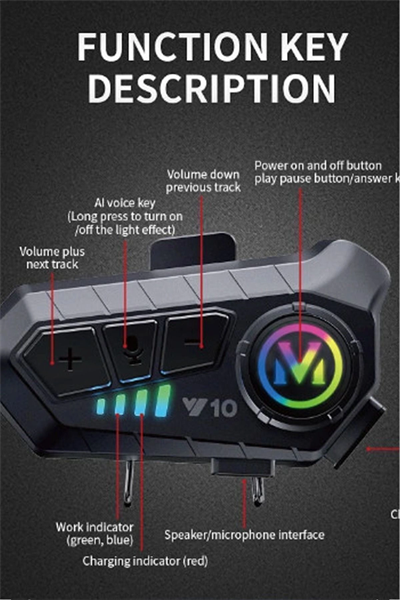 Motosiklet kask kulaklık bluetooth 5.3 intercom 2 yıl garantili - Oto Ses Görüntü Sistemleri