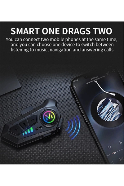 Motosiklet kask kulaklık bluetooth 5.3 intercom 2 yıl garantili - Oto Ses Görüntü Sistemleri