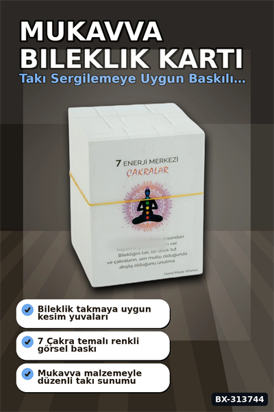 Mukavva Bileklik Kartı 8x10 cm 200 Adet Balya Takı Etiketi Organizer Aksesuarı BX-313744