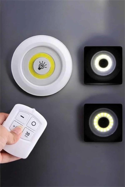 Mutfak Dolap Altı Işığı Uzaktan Kumandalı Yapışkanlı Kablosuz Pilli