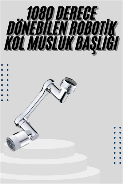 Mutfak Musluk Başlığı 1080 Derece Dönebilir Oynar Başlıklı Musluk Aparatı