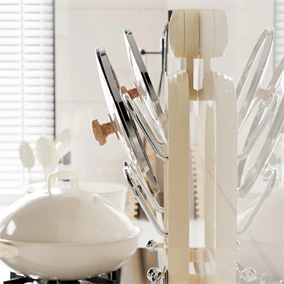 Mutfak Tava Tencere Kapak Tutucu Organizer Raf