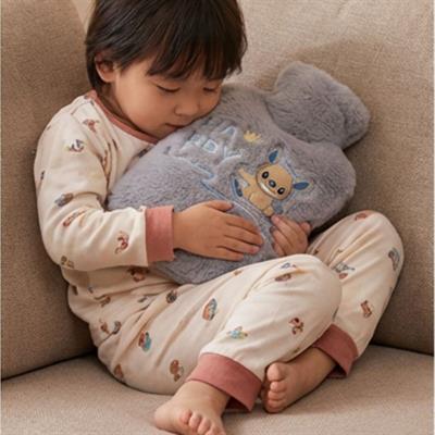 Mutlu Robot Hayvan Figürlü Gri Peluş Sıcak Su Torbası 1 Lt – Yumuşak Kılıf, Uzun Süre Sıcak Tutan Termal Su Torbası (3936)