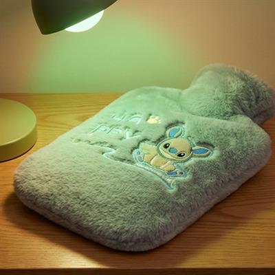 Mutlu Robot Hayvan Figürlü Gri Peluş Sıcak Su Torbası 1 Lt – Yumuşak Kılıf, Uzun Süre Sıcak Tutan Termal Su Torbası (3936)