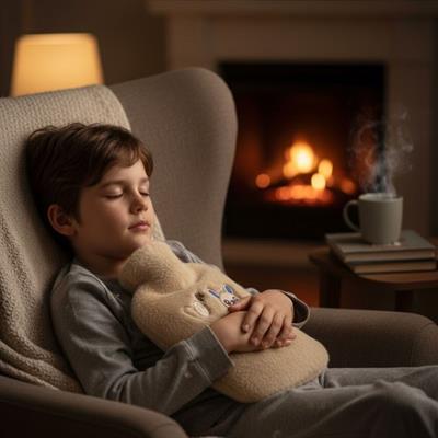 Mutlu Robot Hayvan Figürlü Peluş Sıcak Su Torbası 1 Lt – Yumuşak Kılıf, Uzun Süre Sıcak Tutan Termal Su Torbası (3936)