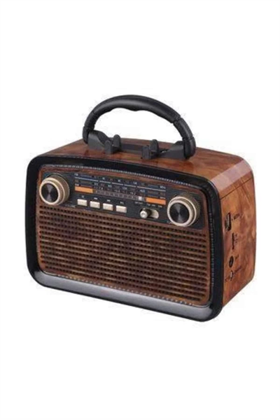 Müzik Kutusu Bluetooth Bağlantılı El Fenerli Nostaljik Tasarım Radyo