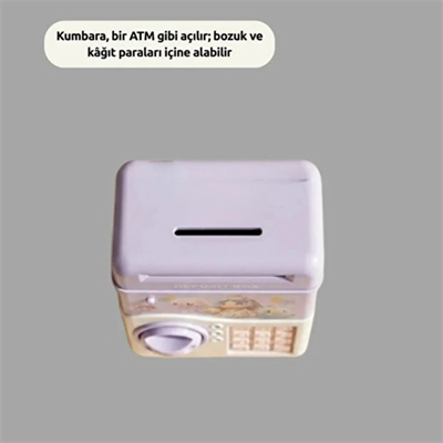 Müzikli Kumbara - Işıklı - Şifreli ATM Tasarımlı