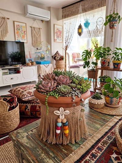 NF BOHEM 2,7 LİTRE PLASTİK SAKSI