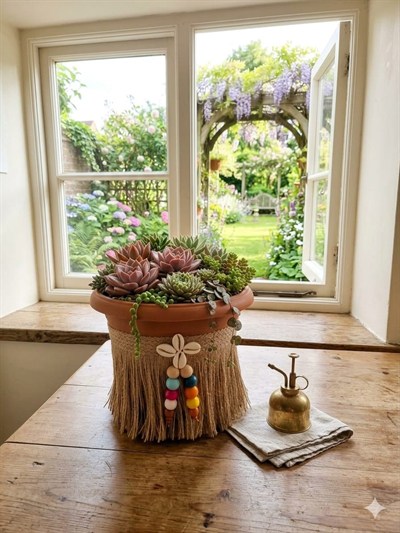 NF BOHEM 2,7 LİTRE PLASTİK SAKSI