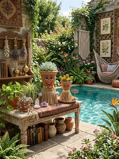 NF Bohem İkili Saksı