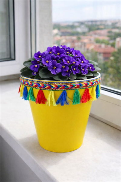 NF DEKORATİF SAKSI 1.7 LİTRE SARI