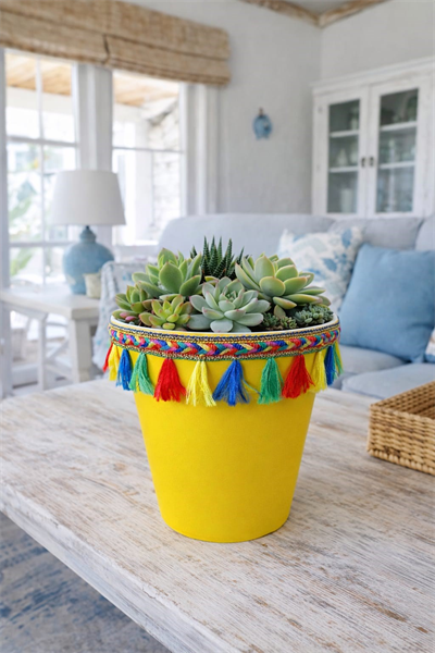 NF DEKORATİF SAKSI 1.7 LİTRE SARI