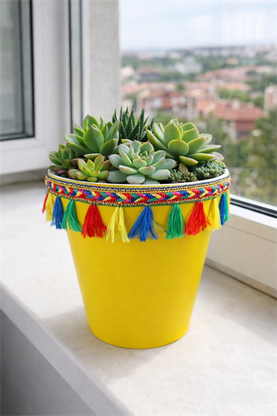 NF DEKORATİF SAKSI 1.7 LİTRE SARI