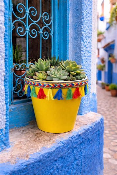 NF DEKORATİF SAKSI 1.7 LİTRE SARI