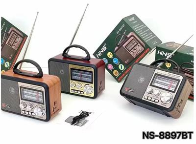 NNS NS-8897 Orta Boy Retro, Nostaljik, Ahşap Tasarım Radyo (3936)