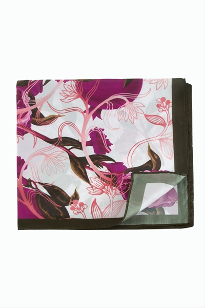 Nar Desenli Zr Şifon Fular 50*50 cm