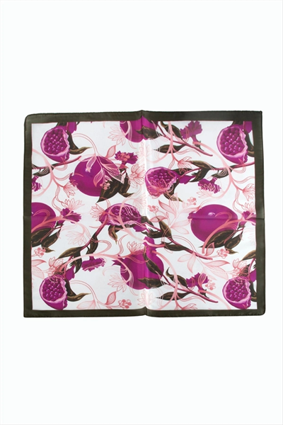 Nar Desenli Zr Şifon Fular 50*50 cm